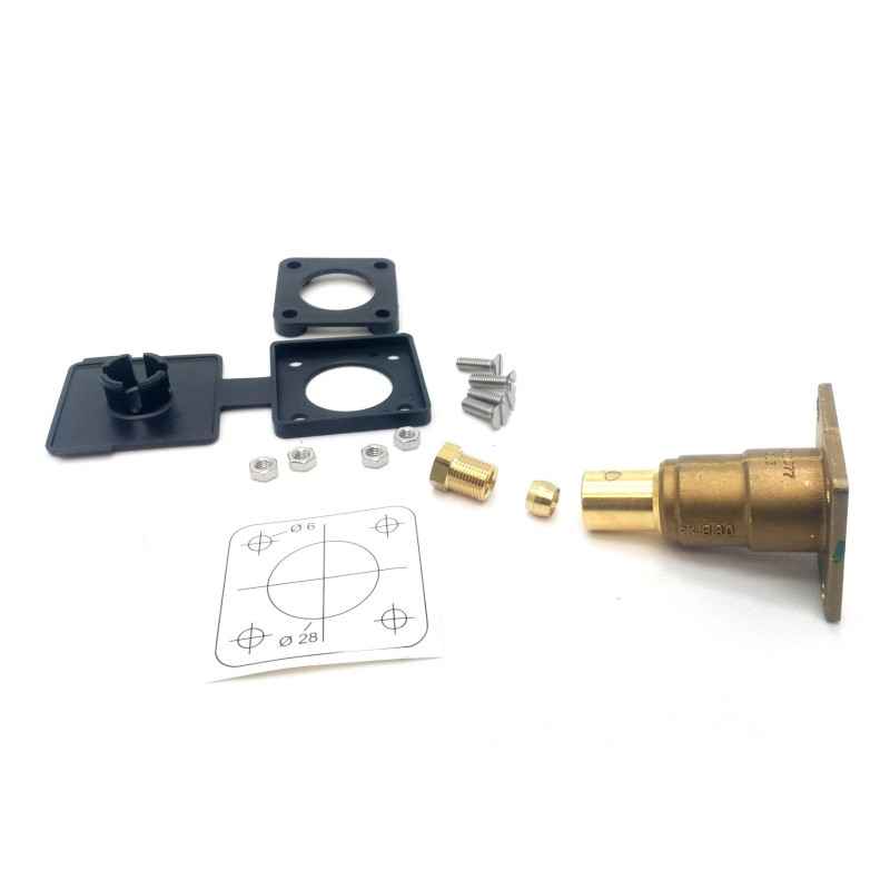 (9) COBRE RELLENO EMPOTRADO RECTO Ø22 RE0365-D11