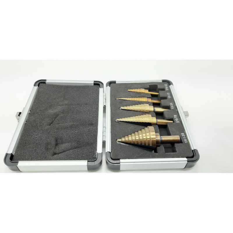 CAJA DE 5 MOLINOS DE FRESA CON COBALTO 3 a 35 mm