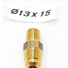 (a2) ŁĄCZNIK PROSTY BU TA ŁĄCZNIK GAZOWY Ø15X13 3/8-6040-S8