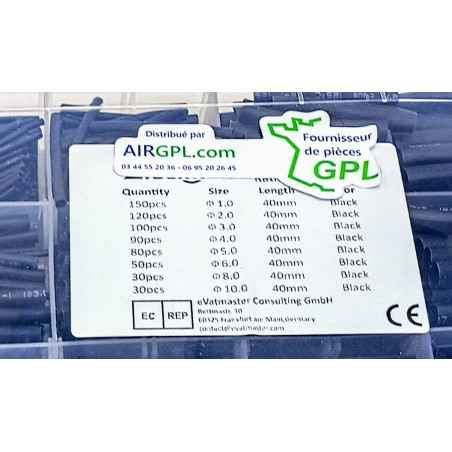 650 ZWARTE WARMTEKRIMPENDE BESCHERMING VOOR LPG-HARNAS THER650-F6