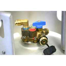 BOTELLA DE GASOLINA RECARGABLE 27L CAMPINGCAR ALU + FILTRO CONEXIÓN FRANCIA