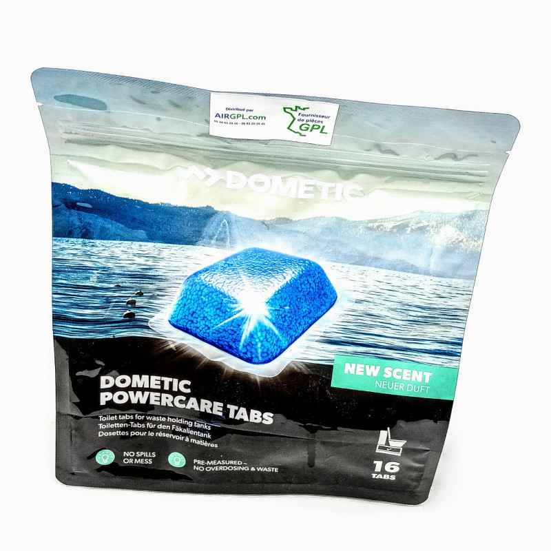 Power Care Tabs DOMETIC 16 Dosettes pour réservoirs WC Camping-car