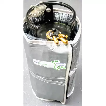 Proteção térmica para botijão de gás