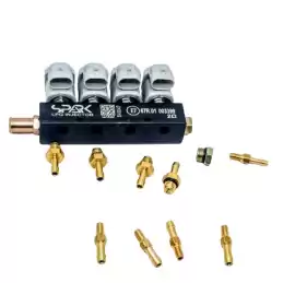 SPARK 4 CYL 2 OHM INJECTOR RAIL SP400704-E8