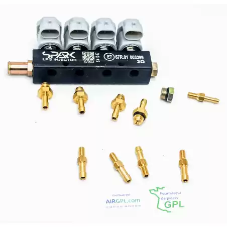 RAIL INJECTEUR SPARK 4 CYL 2 OHM SP400704-E8