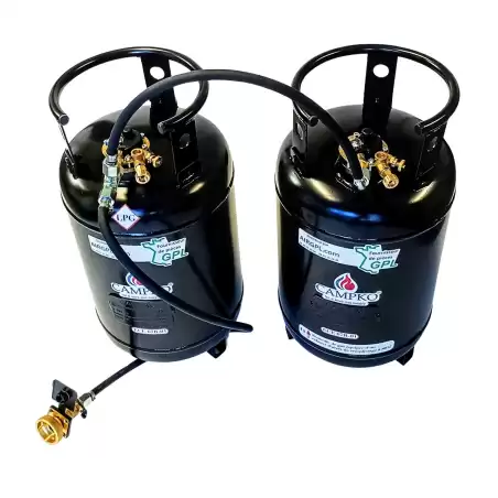 2 GARRAFAS DE GÁS DE 30L + KIT CAMPKO RECARREGÁVEL PARA EXTERIOR
