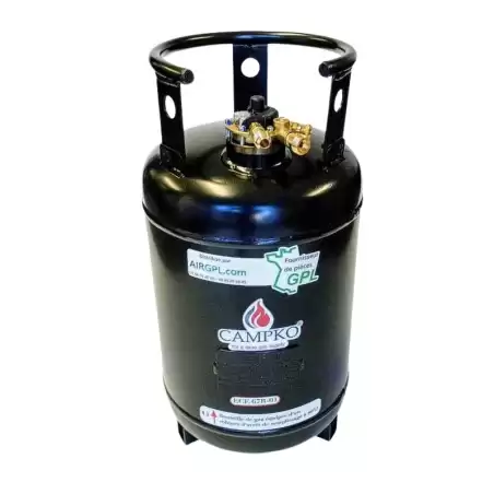 BOTELLA DE GAS DE 36L SIN CONECTOR - RELLENABLE CAMPKO 36L-SR
