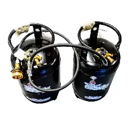 2 BOMBOLE DI GAS RICARICABILI CAMPKO DA 36 L + KIT PER ESTERNI