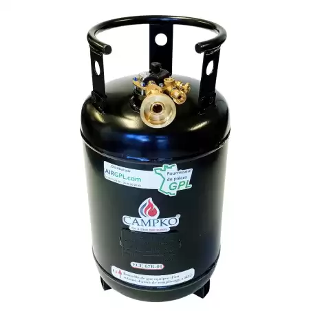 BOUTEILLE GAZ 36 L + RACCORD FRANCE RECHARGEABLE CAMPKO