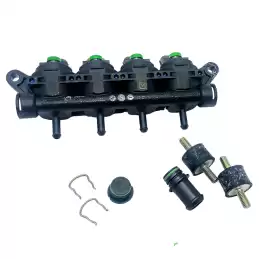 RAIL 4 GREEN INJECTORS LANDI RENZO GIRS124C-D18