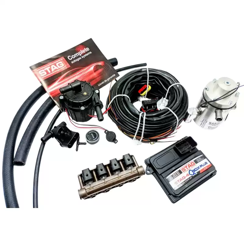 KIT COMPLETO AC STAG 4 CILINDRI QBOX PLUS MAGIC