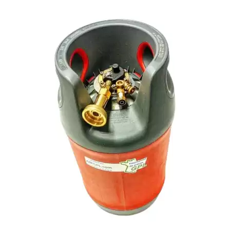 24L REFILLABLE GAS BOTTLE COMPOSITE MULTIVALVE + FRANCE CONNECTOR BC7368RF