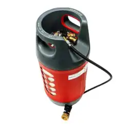 BOTELLA DE GAS RECARGABLE DE 24 L MULTIVÁLVULA COMPUESTA + KIT EXT BC7368KE