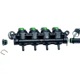 RAIL 4 GREEN INJECTORS LANDI RENZO GIRS124C-D18