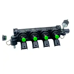 RAIL 4 GREEN INJECTORS LANDI RENZO GIRS124C-D18