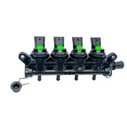 RAIL 4 GREEN INJECTORS LANDI RENZO GIRS124C-D18