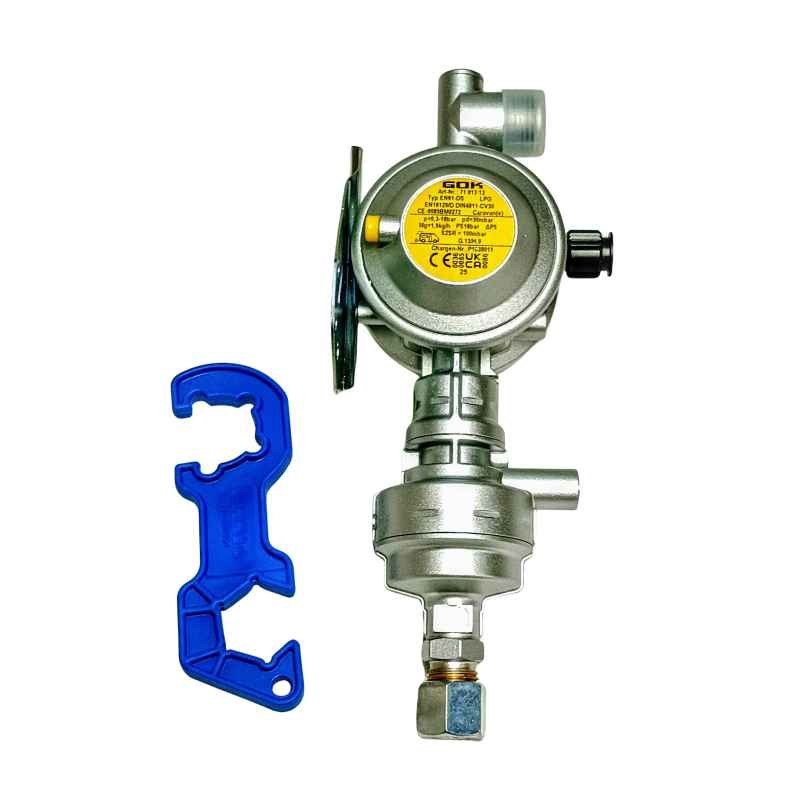 GOK CARAMATIC DRIVE ONE SICHERER REGLER 30 mbar VERTIKAL GO8590-H16