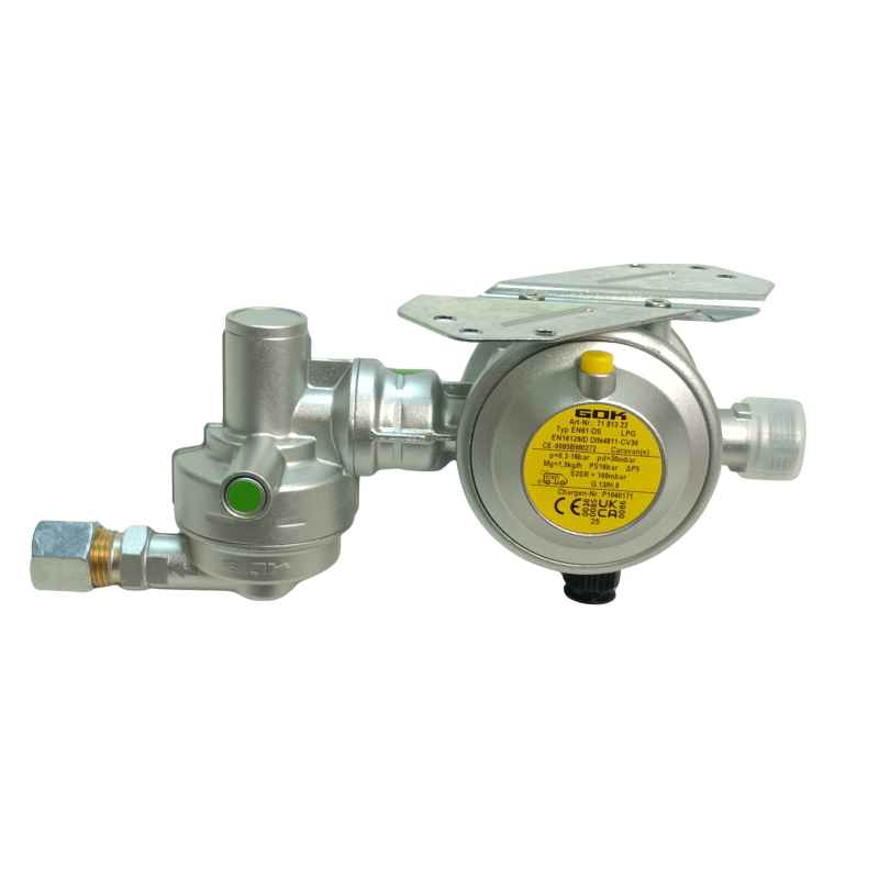 GOK CARAMATIC DRIVE ONE SICHERER REGLER 30 mbar HORIZONTAL GO8577-H16