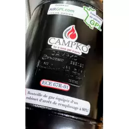 22L GAS BOTTLE WITHOUT CONNECTOR - REFILLABLE CAMPKO -BO22
