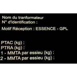 PLAQUE TRANSFORMATION GPL VIERGE PL1-B25