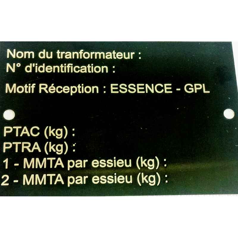 PLACA DE TRANSFORMAÇÃO DE GLP VIRGEM PL1-B25