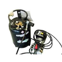 Elektrische Pumpe + 30-Liter-Nachfüllflasche für Flüssiggas