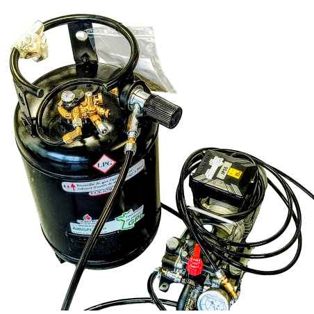 Bomba eléctrica + bombona de GLP recargable de 30L