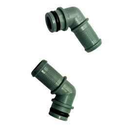 2 x Conector de plástico de 90° para vaporizador de GLP Ø16 BRC GENIUS MAX- 02RR03990003P-K33