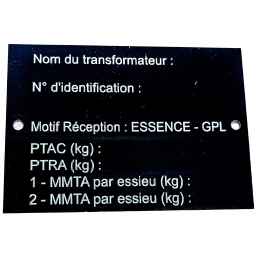 PLAQUE TRANSFORMATION GPL VIERGE PL1-B25