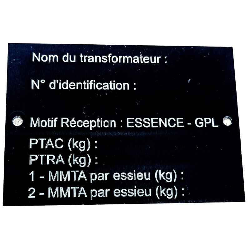 PLAQUE TRANSFORMATION GPL VIERGE PL1-B25