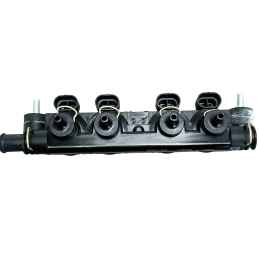 RAIL GPL Landi Renzo EVO P4S MY18 4 cilindri con ugelli Ø 2,4 mm bianco LR238000069B-E7