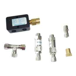Raccordo a T in rame Ø8x8x8 con valvola RA0420-M33