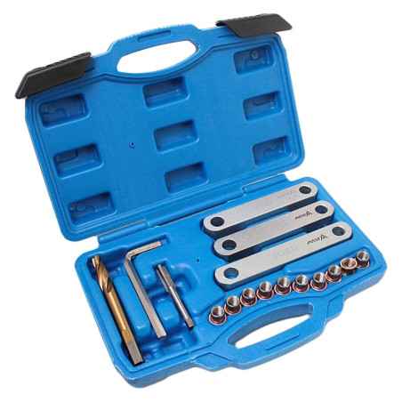 GEREEDSCHAPSET VOOR REPARATIE REMKLAUWDRAAD - INSERTS 10 X M9 1,25 MM OPEL VAG FORD