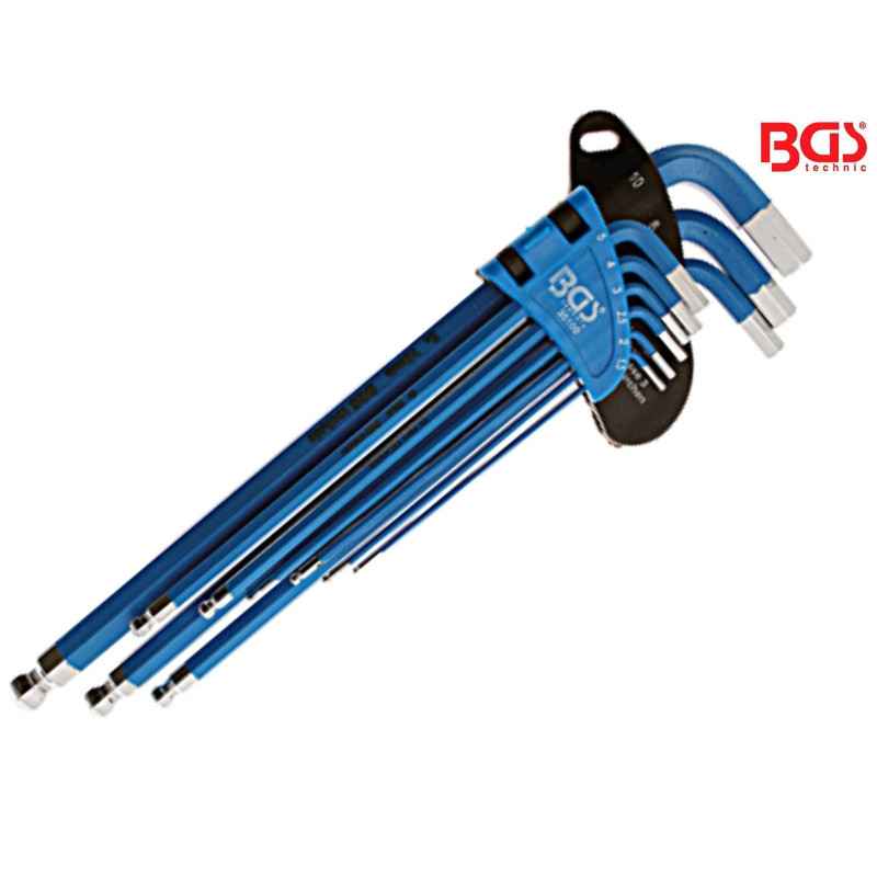 ALLEN KEY SET, 6 PANELES INTERIORES, 9 PIEZAS