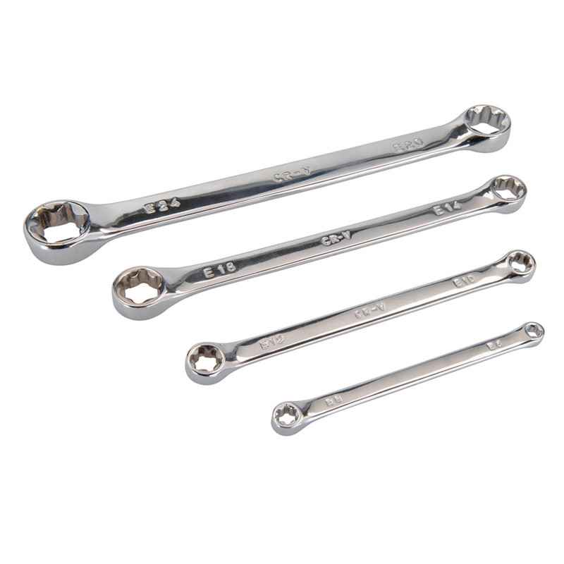 TORX® PROFIEL PLATTE SLEUTELS, SET VAN 4