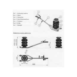 PNEUMATISCHE JACK 4,5 TON 3 BLADDS