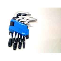 CHAVES TORX ANGULAR COM FURO 9 PEÇAS